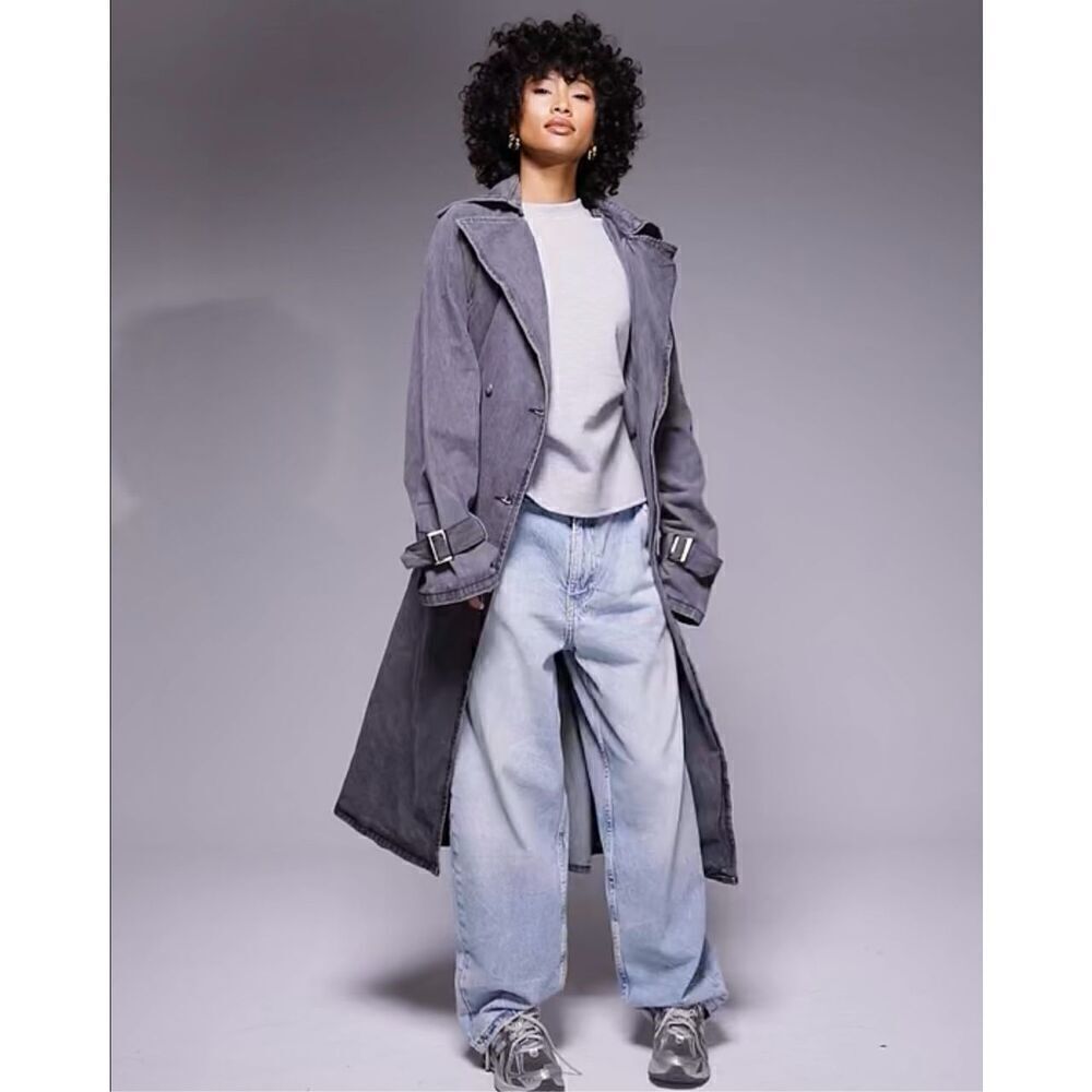 New!!! ASOS| Denim| Maxi| Trench - Picture 9 of 12
